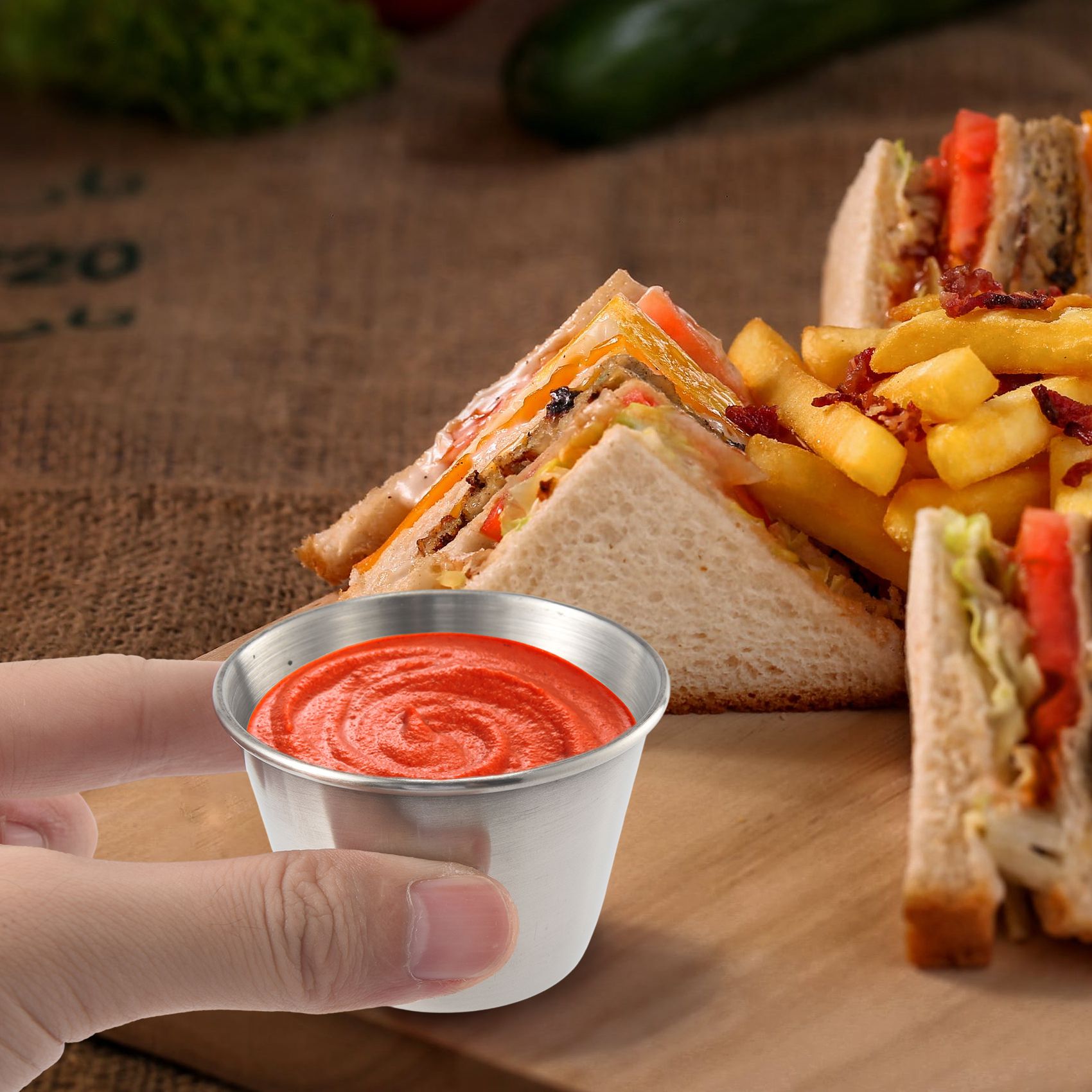 Sauce Dipping Cup - عبوة من 12 قطعة - أكواب