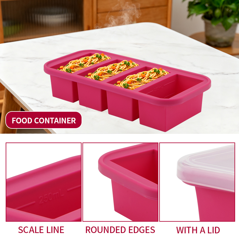 2 أو 3 قطع سيليكون الفريزر صين - مراجعة Meal Prep Template وسعره