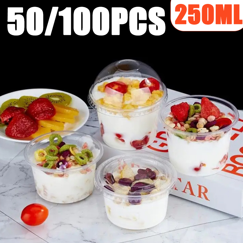 50/100 قطعة 250 مللي أكواب بود - مراجعة Sauce Dipping Cup وسعره