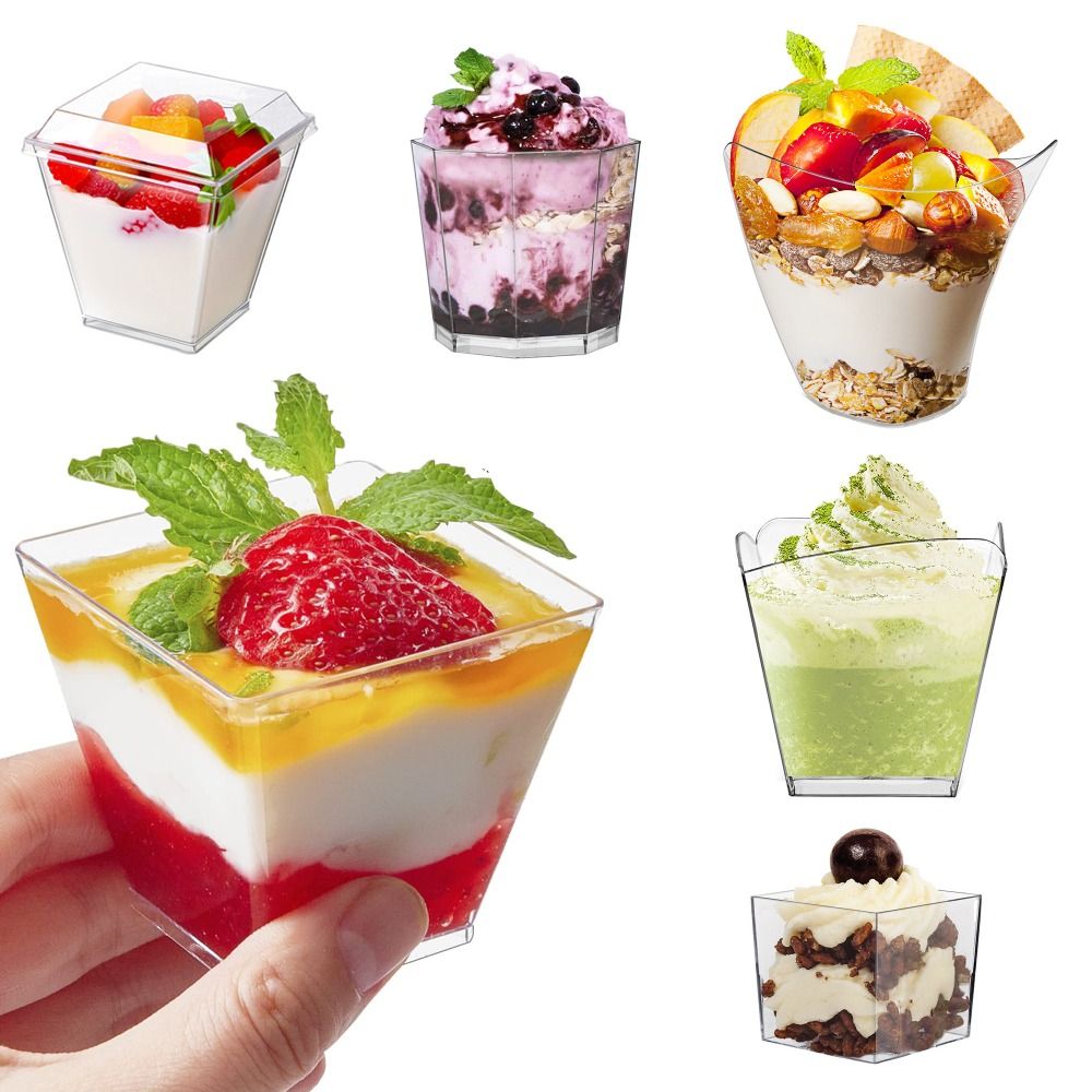 10 قطعة كوب زبادي كوب موس للاس - مراجعة Sauce Dipping Cup وسعره