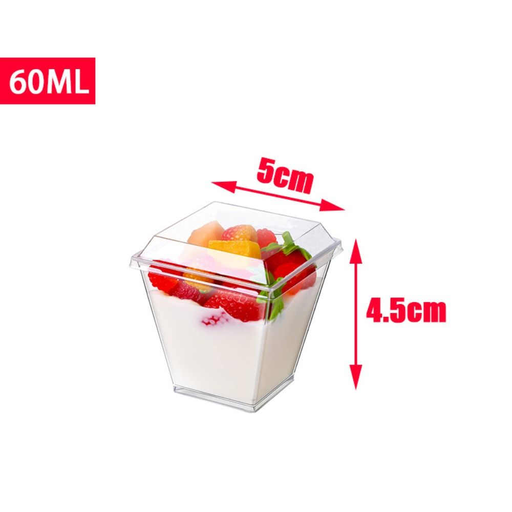 10 قطعة كوب زبادي كوب موس للاس - مراجعة Sauce Dipping Cup وسعره