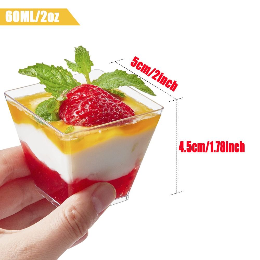 10 قطعة كوب زبادي كوب موس للاس - مراجعة Sauce Dipping Cup وسعره