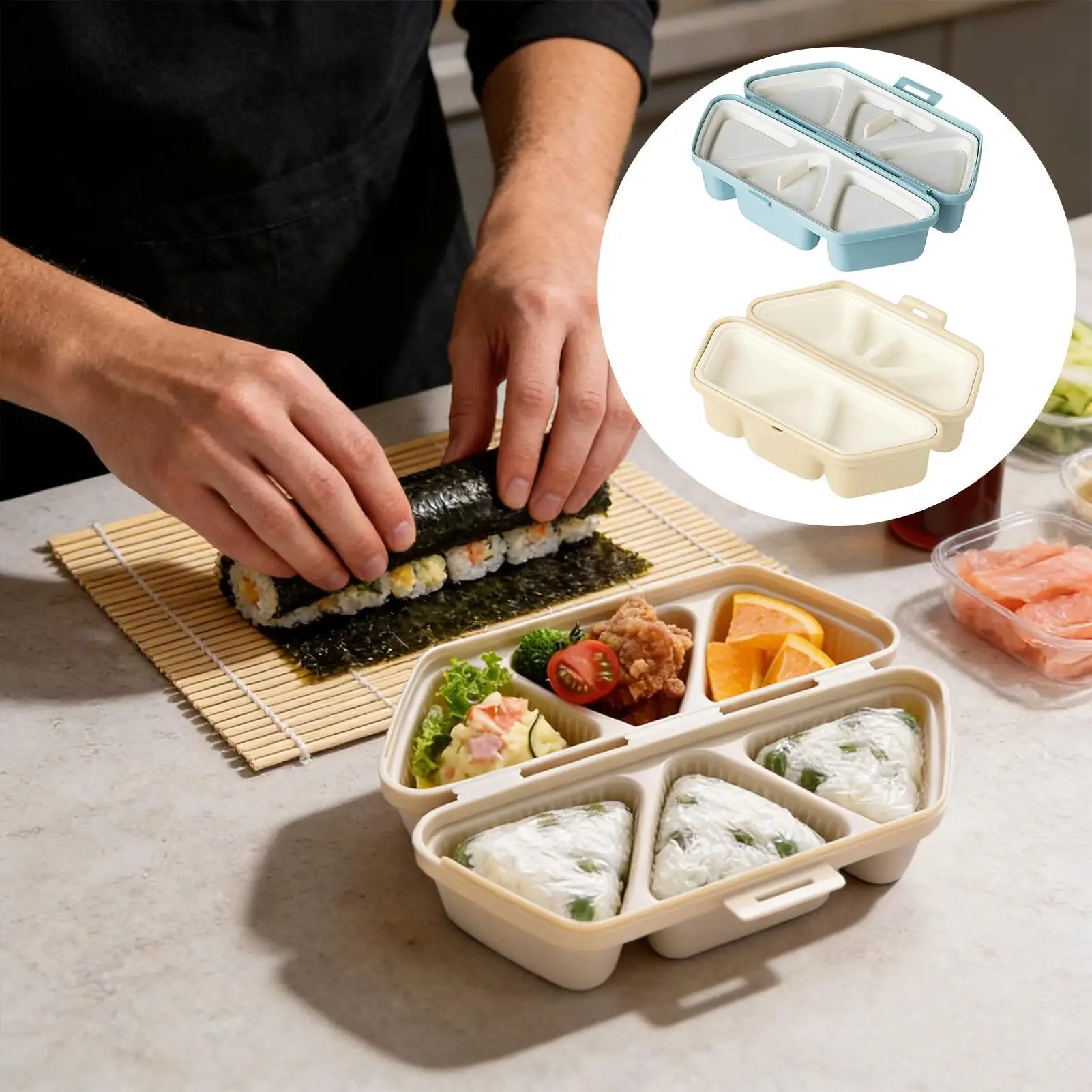 قالب صنع السوشي بـ 6 تجاويف، ق - مراجعة Meal Prep With Rice وسعره